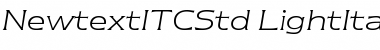 Download Newtext ITC Std Light Italic Font