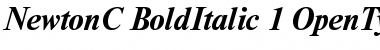 Download NewtonC Bold Italic Font