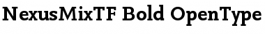 Download NexusMixTF-Bold Regular Font