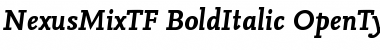Download NexusMixTF-BoldItalic Regular Font