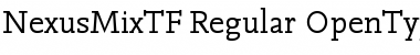 Download NexusMixTF-Regular Regular Font