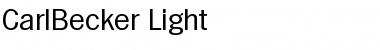 Download CarlBecker-Light Regular Font