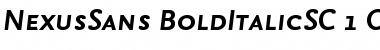 Download NexusSans-BoldItalicSC Font