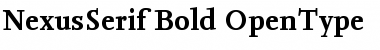 Download NexusSerif-Bold Regular Font