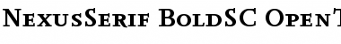 Download NexusSerif-BoldSC Regular Font