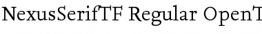Download NexusSerifTF-Regular Font