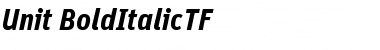 Download Unit-BoldItalicTF Regular Font