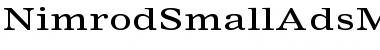 Download Nimrod Small Ads MT Std Font