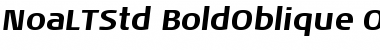 Download Noa LT Std Bold Oblique Font