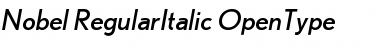 Download Nobel RegularItalic Font