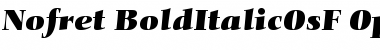 Download Nofret Bold Italic OsF Font