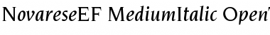Download NovareseEF-MediumItalic Regular Font