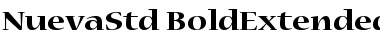 Download Nueva Std Bold Extended Font