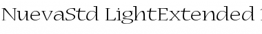 Download Nueva Std Light Extended Font