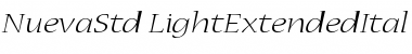 Download Nueva Std Light Extended Italic Font