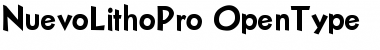 Download NuevoLithoPro Regular Font