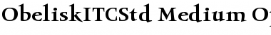 Download Obelisk ITC Std Medium Font