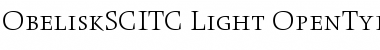 Download Obelisk SC ITC Font
