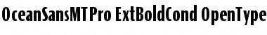 Download Ocean Sans MT Pro ExtBold Cond Font