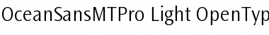 Download Ocean Sans MT Pro Light Font