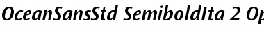 Download Ocean Sans Std Semibold Italic Font