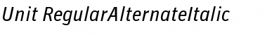 Download Unit-RegularAlternateItalic Regular Font