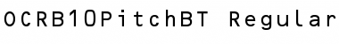 OCR-B 10 Pitch Font