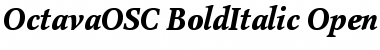 Download OctavaOSC Bold Italic Font