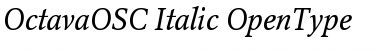 Download OctavaOSC Italic Font