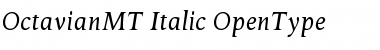 Download Octavian MT Italic Font