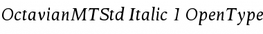 Download Octavian MT Std Italic Font