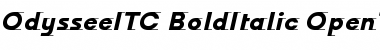 Download Odyssee ITC Bold Italic Font