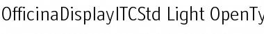 Download Officina Display ITC Std Light Font