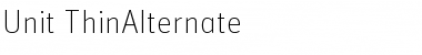 Download Unit-ThinAlternate Font