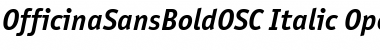 Download OfficinaSansBoldOSC Italic Font