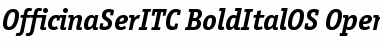 Download Officina Serif ITC Bold Italic OS Font