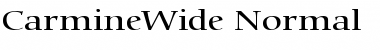Download CarmineWide Normal Font