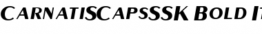 Download CarnatiSCapsSSK Bold Italic Font