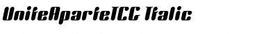 Download UniteAparteICG Medium Italic Font