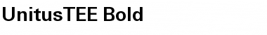 Download UnitusTEE Bold Font
