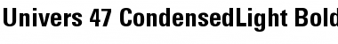 Download Univers 47 CondensedLight Bold Font
