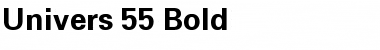 Download Univers 55 Bold Font