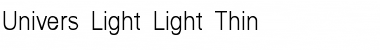 Download Univers-Light-Light Thin Font