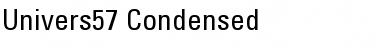 Download Univers57-Condensed Roman Font