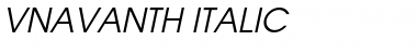 Download .VnAvantH Italic Font