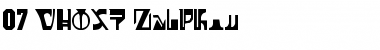 Download 07-GHOST Zaiphon Regular Font