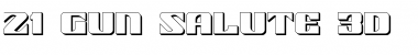Download 21 Gun Salute 3D Regular Font