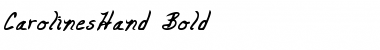 Download CarolinesHand Bold Font