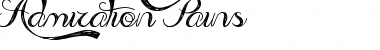 Download Admiration Pains Font Download Admiration Pains Font