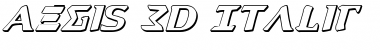 Download Aegis 3D Italic Font Download Aegis 3D Italic Font